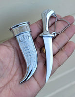 Stainless Steel Sikh kirpan Siri Sahib taksali Singh Religious Gift Sword Silver