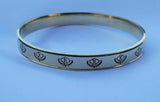 Brass kara khanda engraved bangle smooth khalsa singhkara sikh kaur kada gift i5