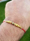 Hindu red thread evil eye protection stunning bracelet luck talisman amulet ll23