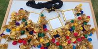 Indian punjabi parandi mehndi jaago mirror bridal patiala paranda hair braid bb2