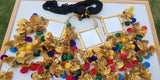 Indian punjabi parandi mehndi jaago mirror bridal patiala paranda hair braid bb2