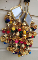 Indian punjabi parandi mehndi jaago mirror bridal patiala paranda hair braid bb2