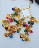 Indian punjabi parandi mehndi jaago mirror bridal patiala paranda hair braid bb2