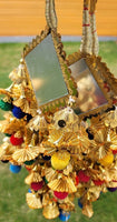Indian punjabi parandi mehndi jaago mirror bridal patiala paranda hair braid bb2