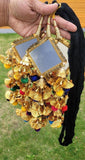 Indian punjabi parandi mehndi jaago mirror bridal patiala paranda hair braid bb2