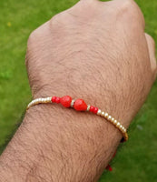 Hindu red thread evil eye protection stunning bracelet luck talisman amulet ll3