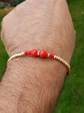 Hindu red thread evil eye protection stunning bracelet luck talisman amulet ll3