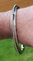 Sikh kara stainless steel twisted brass copper rope kada singh kaur bangle g16