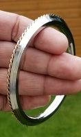 Sikh kara stainless steel twisted brass copper rope kada singh kaur bangle g16