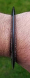 Sikh kara gold or silver engraved gurmukhi black sarbloh bangle black kada dd10
