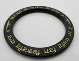 Sikh kara gold or silver engraved gurmukhi black sarbloh bangle black kada dd10