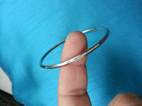 Stunning stainless steel very thin sikh kara bracelet bangle punjabi kada z10