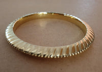 Brass Sun Kara Sikh Singh Kada Gold Look  Khalsa Hindu Healing Chakri Bangle N8