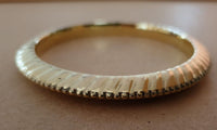 Brass Sun Kara Sikh Singh Kada Gold Look  Khalsa Hindu Healing Chakri Bangle N8