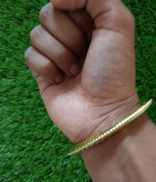 Brass Sun Kara Sikh Singh Kada Gold Look  Khalsa Hindu Healing Chakri Bangle N8