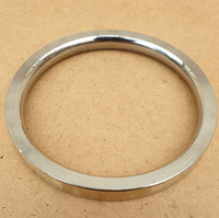 Sikh kara Stainless Steel Flat Smooth Brass Lines Kada Singh Kaur Bangle N11