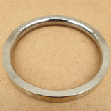 Sikh kara Stainless Steel Flat Smooth 4 Brass Lines Kada Singh Kaur Bangle N11