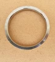 Sikh kara Stainless Steel Flat Smooth Brass Lines Kada Singh Kaur Bangle N11