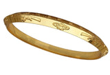 Gurmukhi Alphabet Kara Gold Plated bangle Sant Bhindranwale Words Sikh Kada N14R Unisex Bracelet