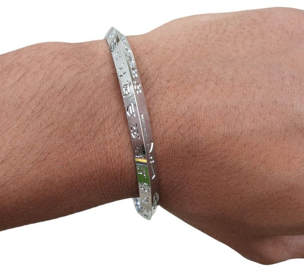 Bracciale a catena in argento placcato oro 18 kt e pietre preziose Bracciale a catena in argento placcato oro 18 kt e pietre preziose