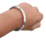 Gurmukhi Alphabet Kara Silver Plated Sant Bhindranwale Words Sikh bangle New N13R Bracelet Unisex design