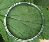 Gurmukhi Alphabet Kara Silver Plated Sant Bhindranwale Words Sikh bangle New N13R Bracelet Unisex design