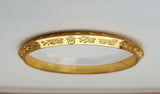 Gurmukhi Alphabet Kara Gold Plated bangle Sant Bhindranwale Words Sikh Kada N14R Unisex Bracelet