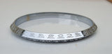 Gurmukhi Alphabet Kara Silver Plated Sant Bhindranwale Words Sikh bangle New N13R Bracelet Unisex design