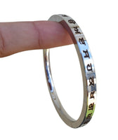 Gurmukhi Punjabi Kara Singh Kaur Khalsa Smooth Flat Stainless Steel Sikh Kada Y1
