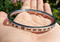 Gurmukhi Punjabi Kara Singh Kaur Khalsa Smooth Flat Stainless Steel Sikh Kada Y1