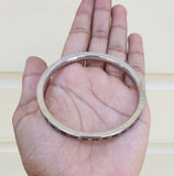 Gurmukhi Punjabi Kara Singh Kaur Khalsa Smooth Flat Stainless Steel Sikh Kada Y1