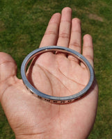 Gurmukhi Punjabi Kara Singh Kaur Khalsa Smooth Flat Stainless Steel Sikh Kada Y1