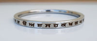Gurmukhi Punjabi Kara Singh Kaur Khalsa Smooth Flat Stainless Steel Sikh Kada Y1