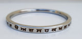 Gurmukhi Punjabi Kara Singh Kaur Khalsa Smooth Flat Stainless Steel Sikh Kada Y1