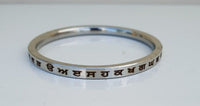 Gurmukhi Punjabi Kara Singh Kaur Khalsa Smooth Flat Stainless Steel Sikh Kada Y1