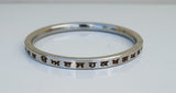 Gurmukhi Punjabi Kara Singh Kaur Khalsa Smooth Flat Stainless Steel Sikh Kada Y1