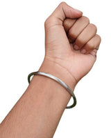 Stainless Steel Kara Sikh Bangle Singh Kaur Lines Kada Punjabi Bracelet Y13 New