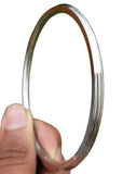 Stainless Steel Kara Sikh Bangle Singh Kaur Lines Kada Punjabi Bracelet Y13R New Unisex Dori Karha