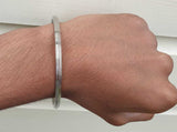 Stainless Steel Kara Sikh Bangle Singh Kaur Lines Kada Punjabi Bracelet Y13 New
