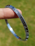 Silver Plated Kara Laser Engraved Khanda kada Sikh Singh Kaur Khalsa Bangle R11