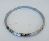 Silver Plated Kara Laser Engraved Khanda kada Sikh Singh Kaur Khalsa Bangle R11