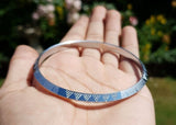 Silver Plated Kara Laser Engraved Khanda kada Sikh Singh Kaur Khalsa Bangle R11