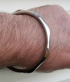 Stainless Steel Kara Diamond Cut Sikh Kada Khalsa Bangle Singh Kaur Punjabi L9R Bracelet