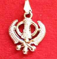 Stunning silver or gold plated small or medium legend khanda pendant gifts xmas