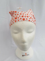 Sikh hindu muslim orange stars bandana head wrap gear rumal handkerchief gift