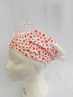 Sikh hindu muslim orange stars bandana head wrap gear rumal handkerchief gift