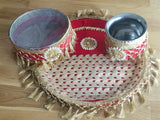 Hindu fast worship karva chauth vrat thali set special pooja karwa vrata katha a