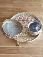Hindu fast worship karva chauth vrat thali set special pooja karwa vrata katha c