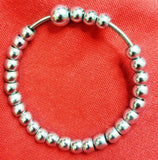 Meditation praying steel beads buddhism hindu muslim sikh singh simarana kara b9
