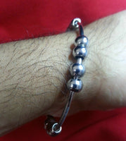 Meditation praying steel beads buddhism hindu muslim sikh singh simarana kara b9